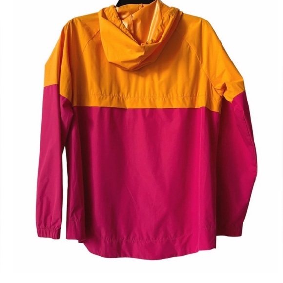 Fila Sport Pink Orange Windbreaker Jacket Size Large - Picture 2 of 7